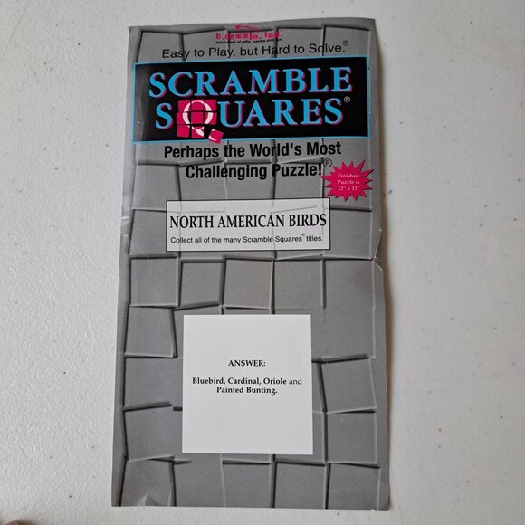 Scramble Squares Puzzle North American Birds 9 Pcs Ages 4+ Brain Teaser 12x12" - Picture 2 of 4